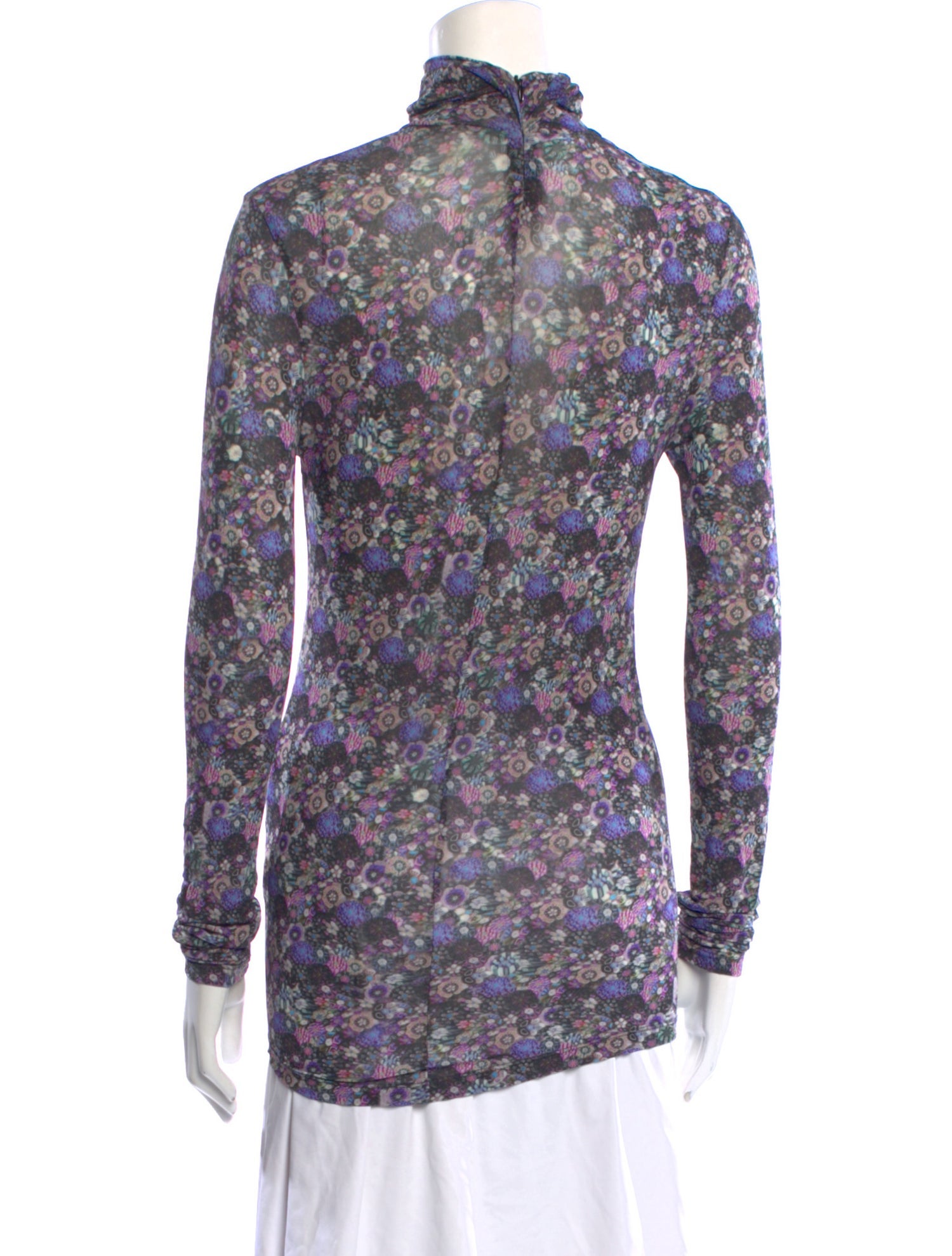 Isabel Marant Floral Print Turtleneck Tunic